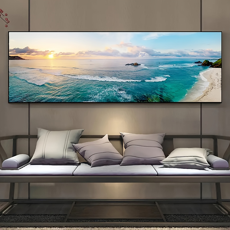 Home Bathroom Pictures - Large size Natural Landscape Sea Art
