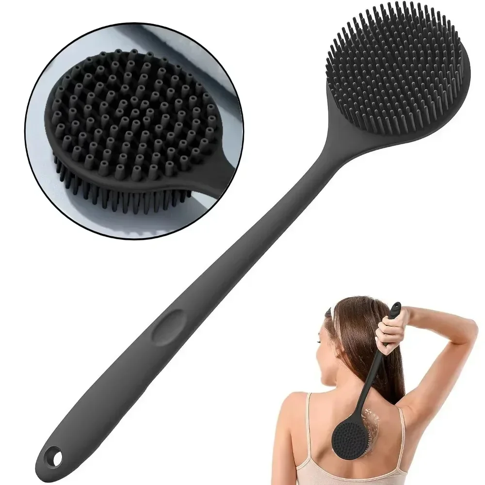 Home Bathroom Cleaning Machine - Silicone Long Handle Shower Brush Soft