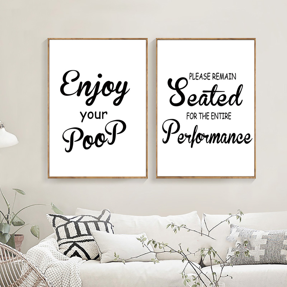Home Bathroom Quotes - Creative Bathroom Jokes Quote Pictures Wall