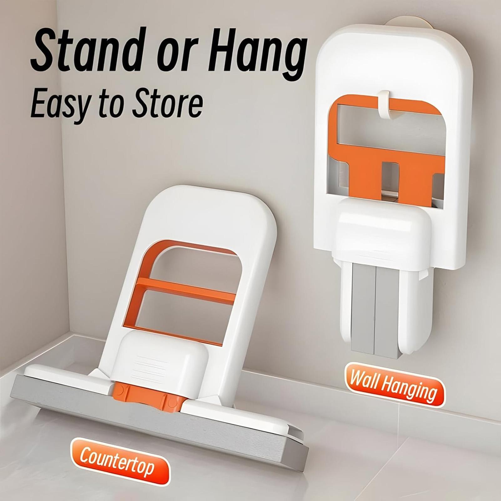 Home Bathroom Cleaning Machine - Self-Squeezing Desktop Mop Handheld Sponge Mop