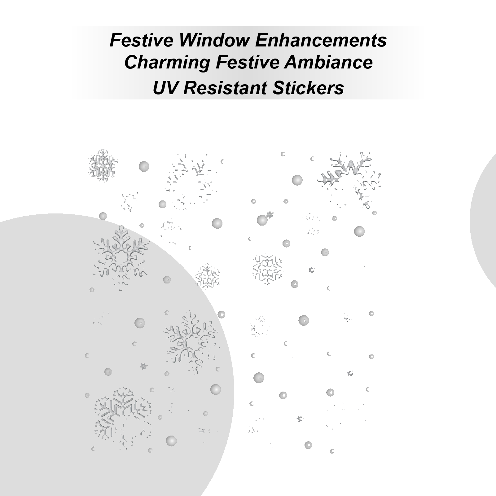 Home Bathroom Tiles - Holiday Window Clings Static Reusable Home