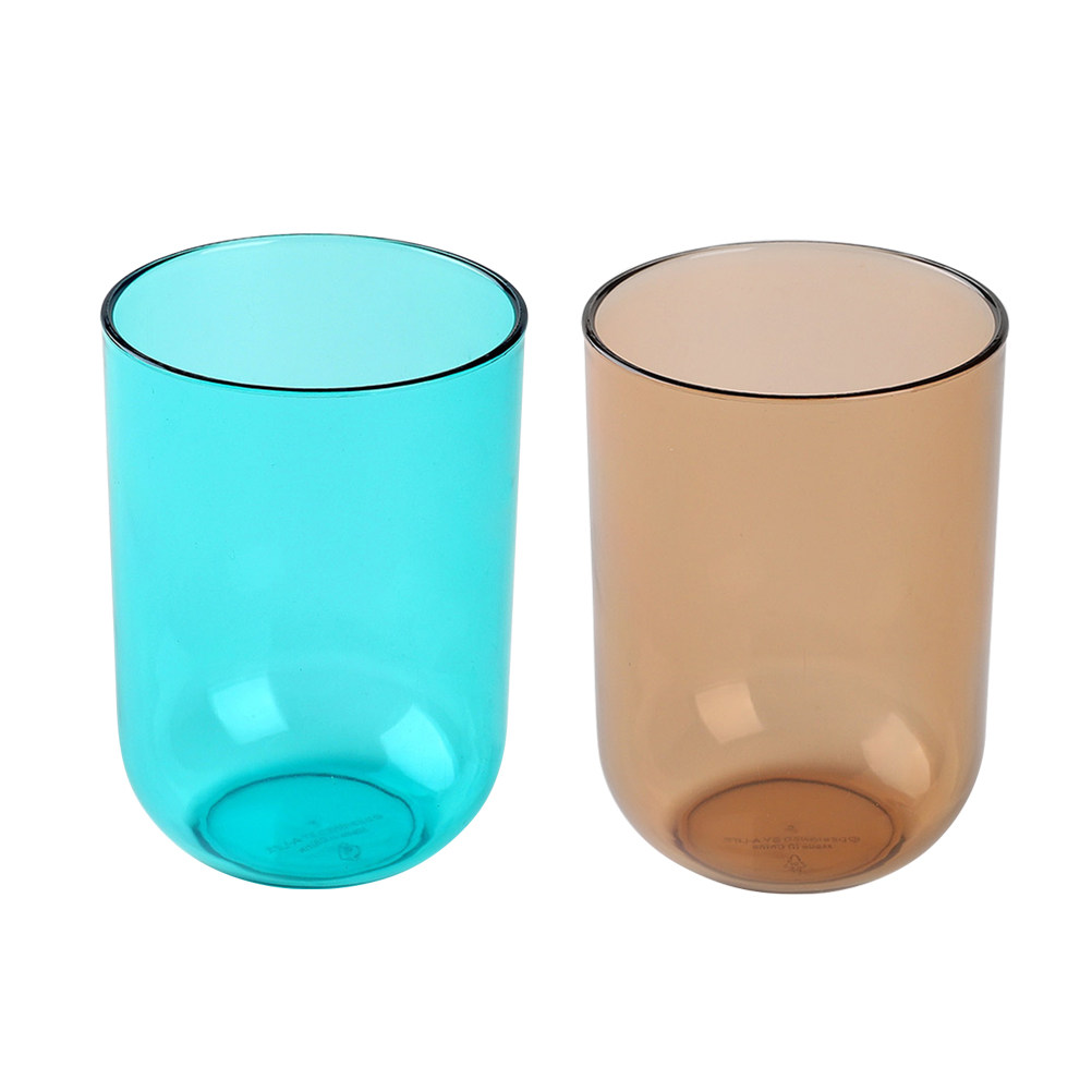 Home Bathroom Design Simple - 2Pcs Nonporous Transparent Toothbrush Cup Gargle