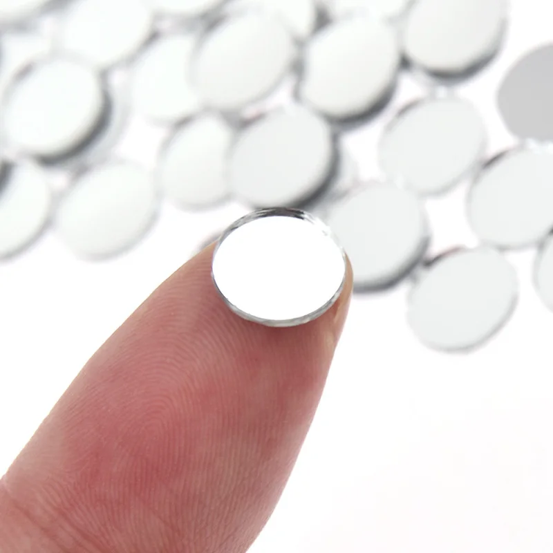Home Bathroom Tiles - 100pcs/lot Round Mini Mosaic Tiles Mirror