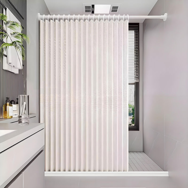 Home Bathroom Partition - Foldable Magnetic Shower Curtain Waterproof Privacy
