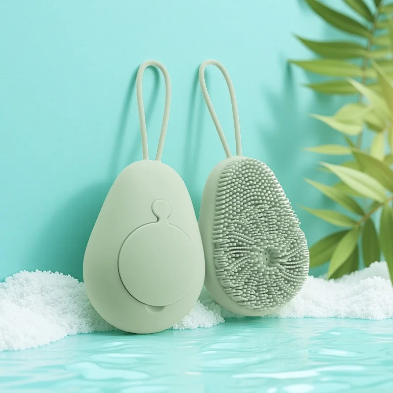 Home Bathroom Cleaning Machine - 1pc Silicone Body Scrubber Exfoliating Body