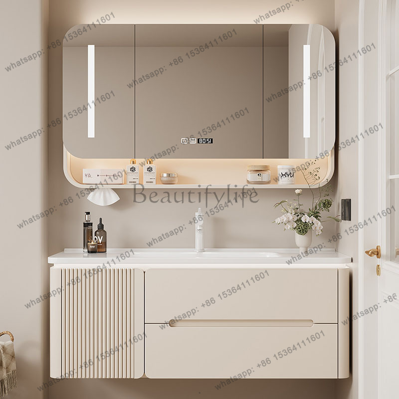 Home Bathroom Partition - LJYLuxury Modern Bathroom Cabinet Storage Organizer