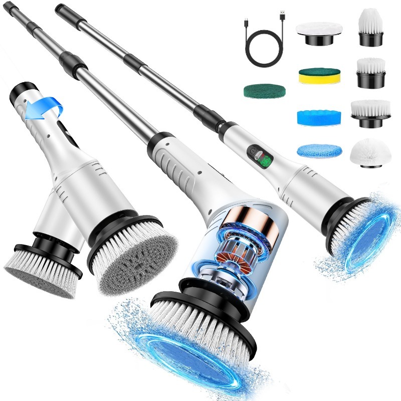 Home Bathroom Cleaning Machine - Electric Spin Scrubber 9 in 1