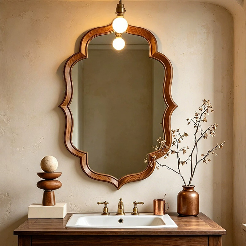 Home Living Bathroom Vanity - Bathroom Luxury Mirror Makeup Aesthetic Vanity
