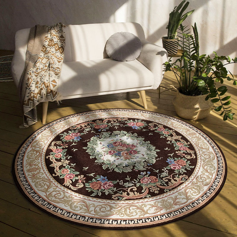 Bohemian Round Rugs Floral Med - Home Toilet Bathroom Design ulasan dan harga
