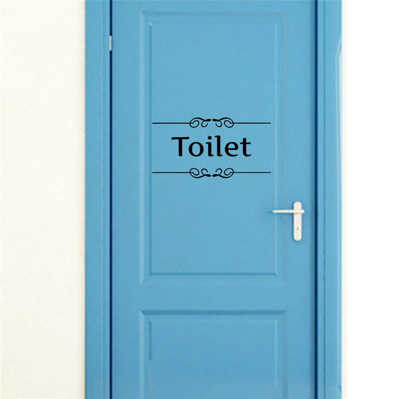 Toilet bathroom Sign Wall Deca - Home Bathroom Quotes ulasan dan harga