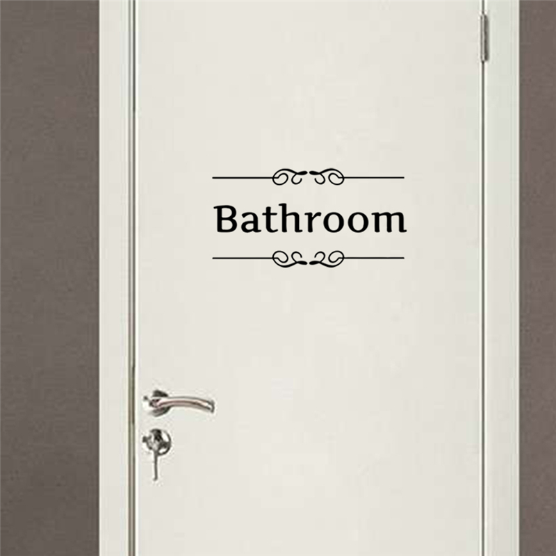Toilet bathroom Sign Wall Deca - Home Bathroom Quotes ulasan dan harga