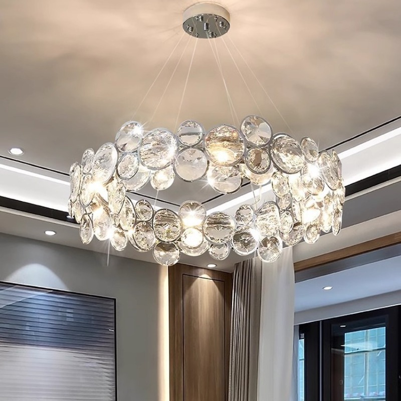 Modern Luxury Crystal Chandeli - Home Bathroom Design Simple ulasan dan harga