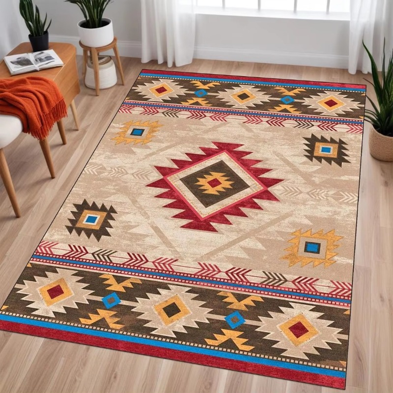 Southwestern Carpet, Aztec Tri - Home Toilet Bathroom Design ulasan dan harga