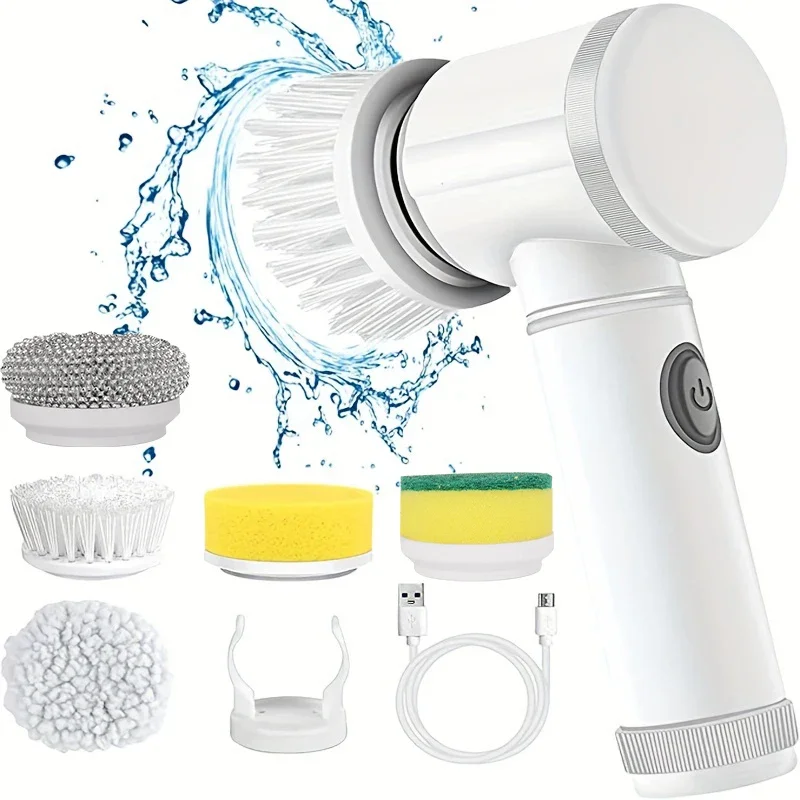 5 in1 Electric Spin Scrubber,  - Home Bathroom Cleaning Machine ulasan dan harga
