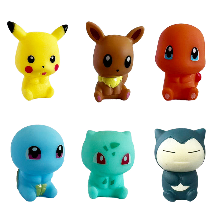 6Pcs Pokemon Bath Toys Pikachu - Home Bathroom Model ulasan dan harga