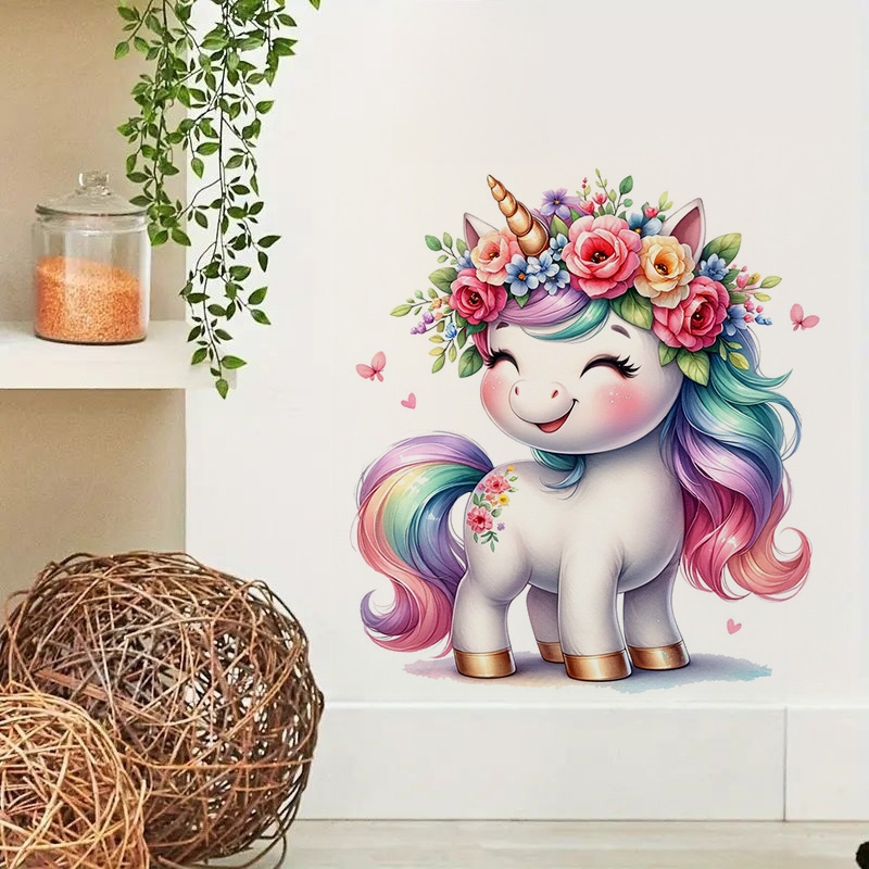 Beautiful Watercolor Unicorn S - Home Bathroom Tiles ulasan dan harga