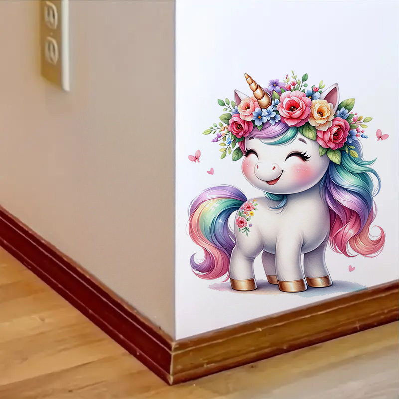Beautiful Watercolor Unicorn S - Home Bathroom Tiles ulasan dan harga