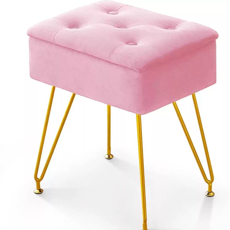 Modern Soft Vanity Stool Ottom - Home Living Bathroom Vanity ulasan dan harga