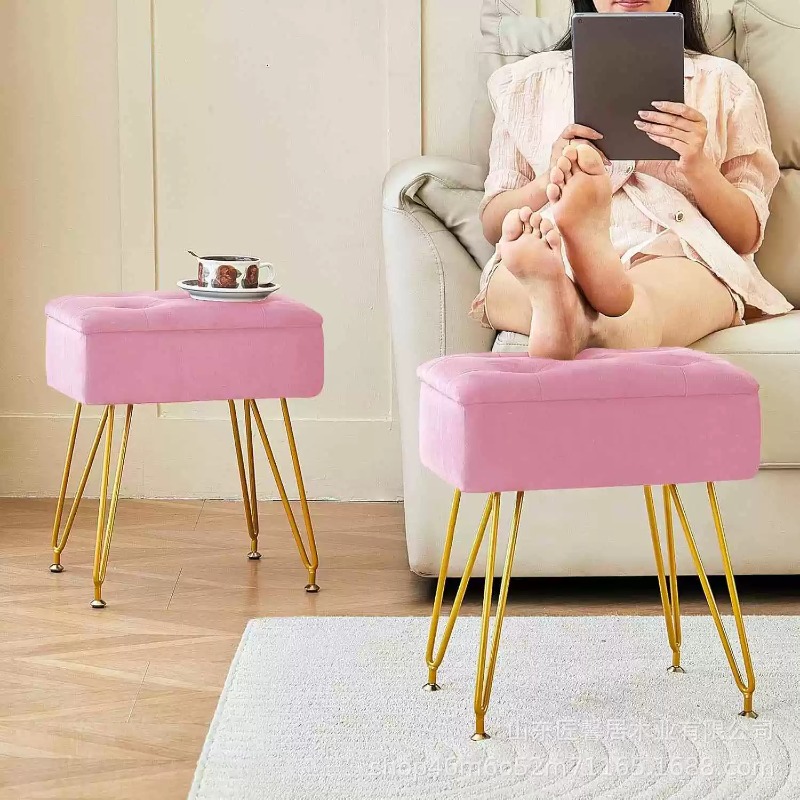 Modern Soft Vanity Stool Ottom - Home Living Bathroom Vanity ulasan dan harga