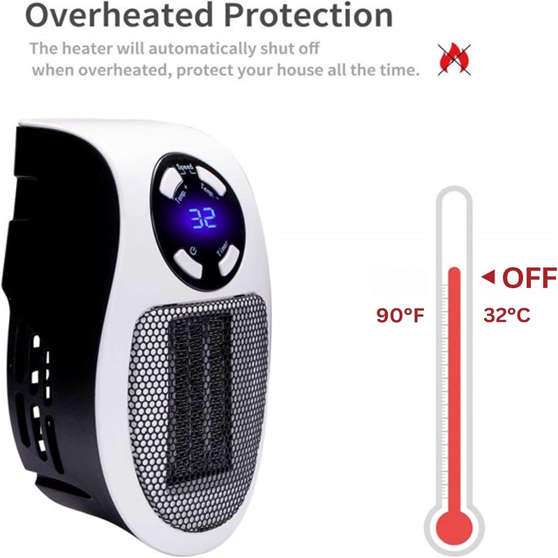 Eco Plug in Electric Heater Wa - Home Bathroom Fan ulasan dan harga