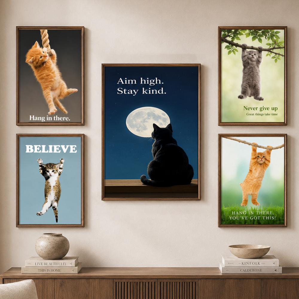 Funny Motivational Cats Cute Q - Home Bathroom Quotes ulasan dan harga