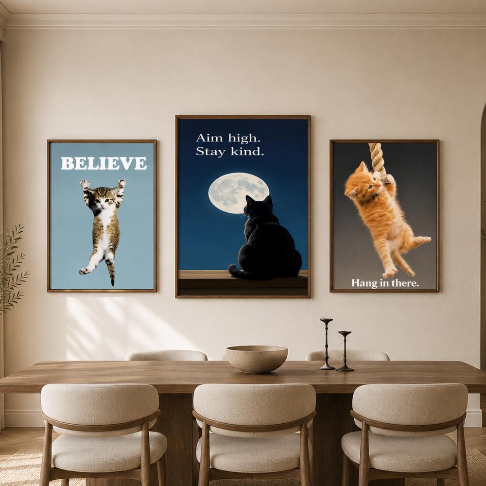 Funny Motivational Cats Cute Q - Home Bathroom Quotes ulasan dan harga