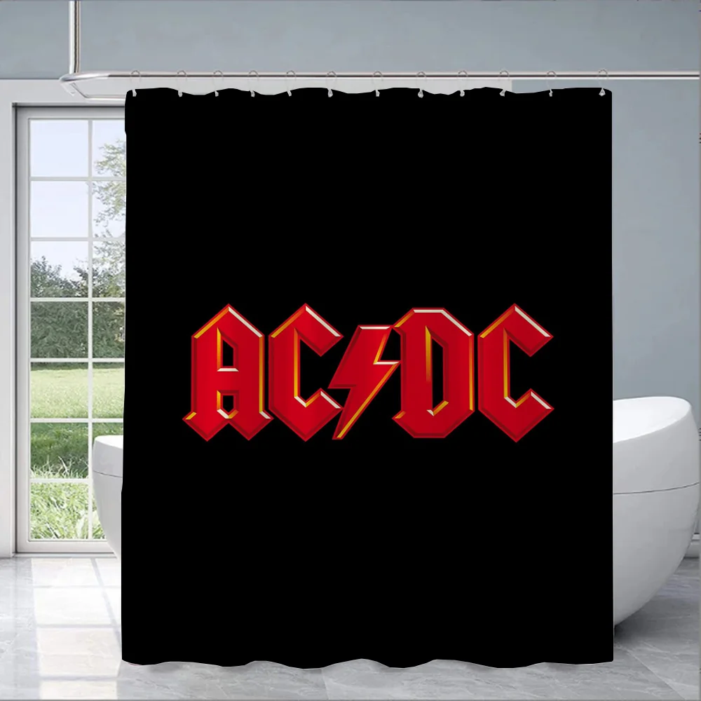 Rock-ACDC Shower Curtain for B - Home Bathroom Partition ulasan dan harga