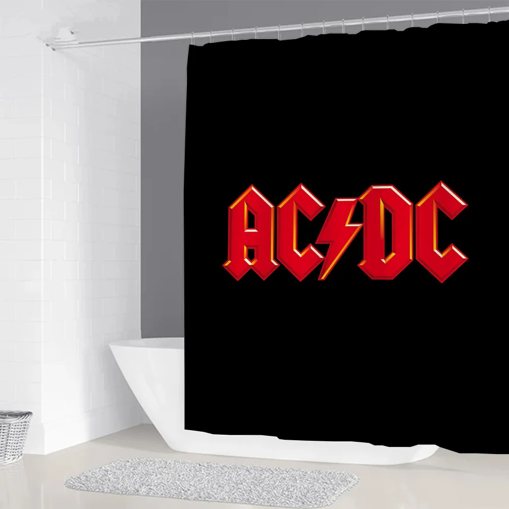Rock-ACDC Shower Curtain for B - Home Bathroom Partition ulasan dan harga