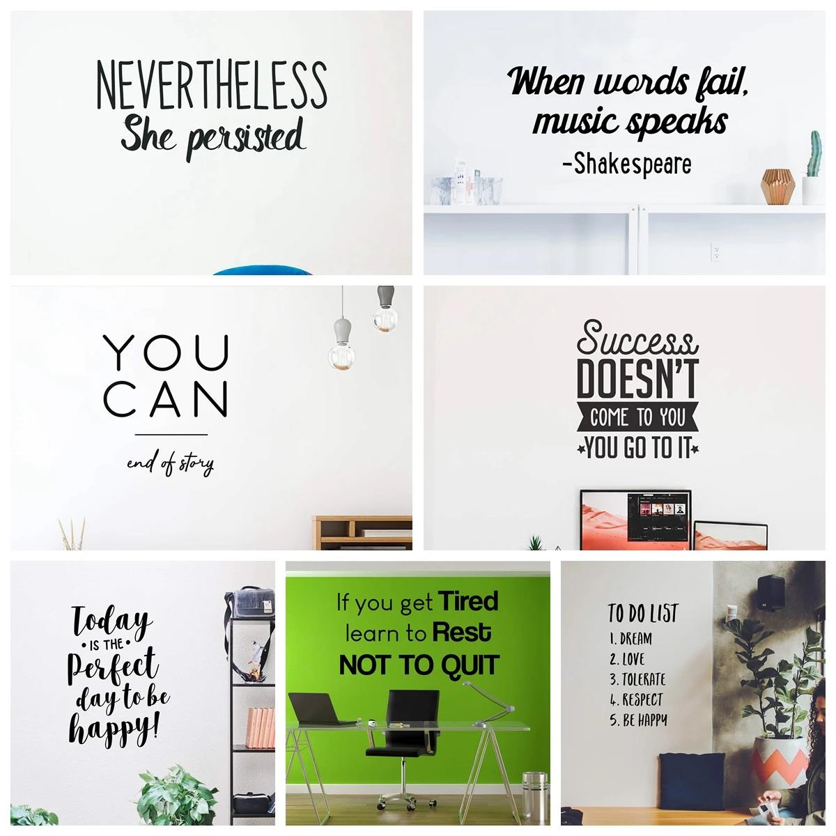 1pc Quotes Wall Sticker Self-a - Home Bathroom Quotes ulasan dan harga