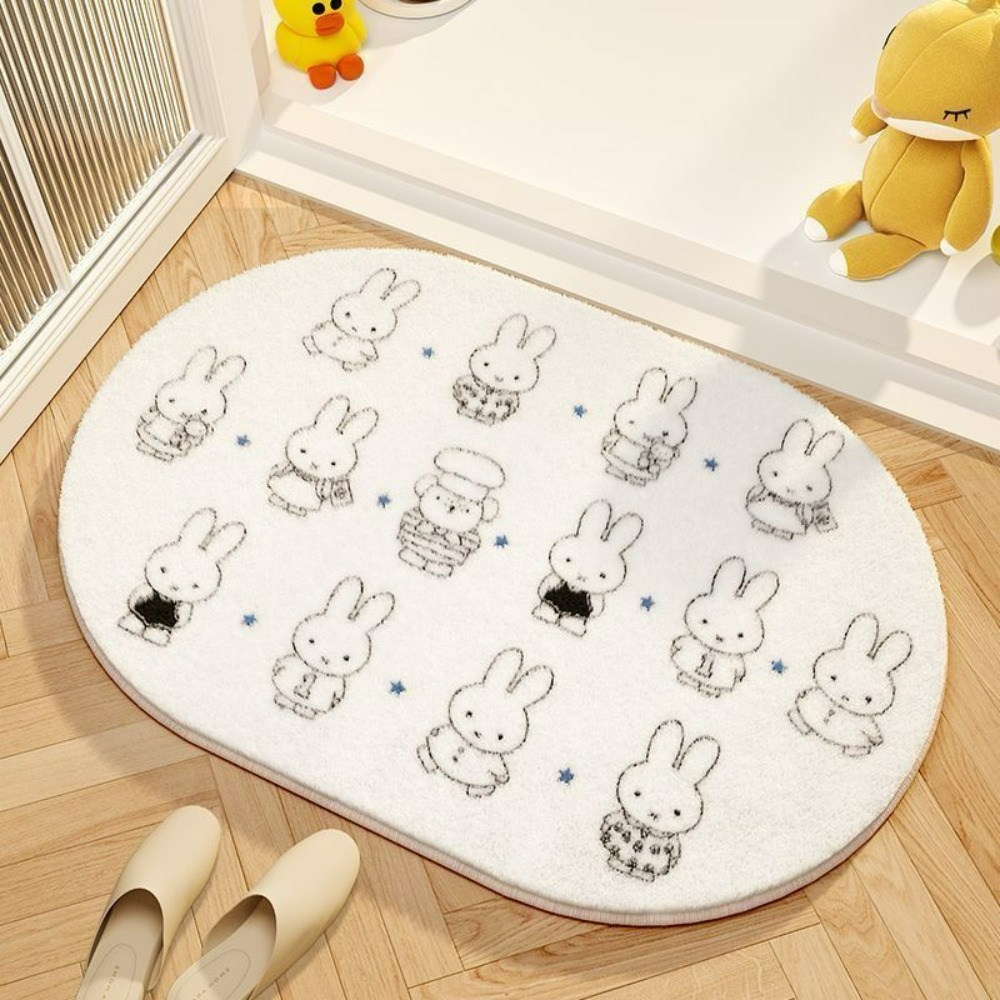 Miffy Cartoon Floor Mat Soft I - Home Goods Bathroom Decor ulasan dan harga