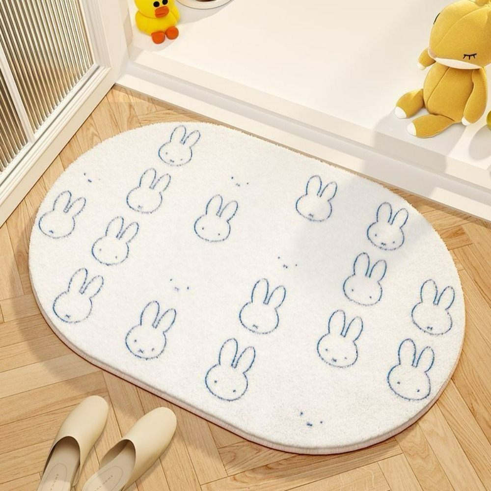Miffy Cartoon Floor Mat Soft I - Home Goods Bathroom Decor ulasan dan harga