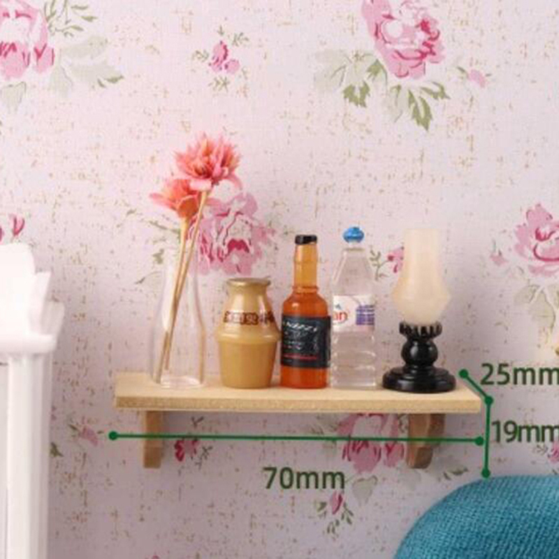1pcs 1:12 Dollhouse Wood Wall  - Home Bathroom Model ulasan dan harga