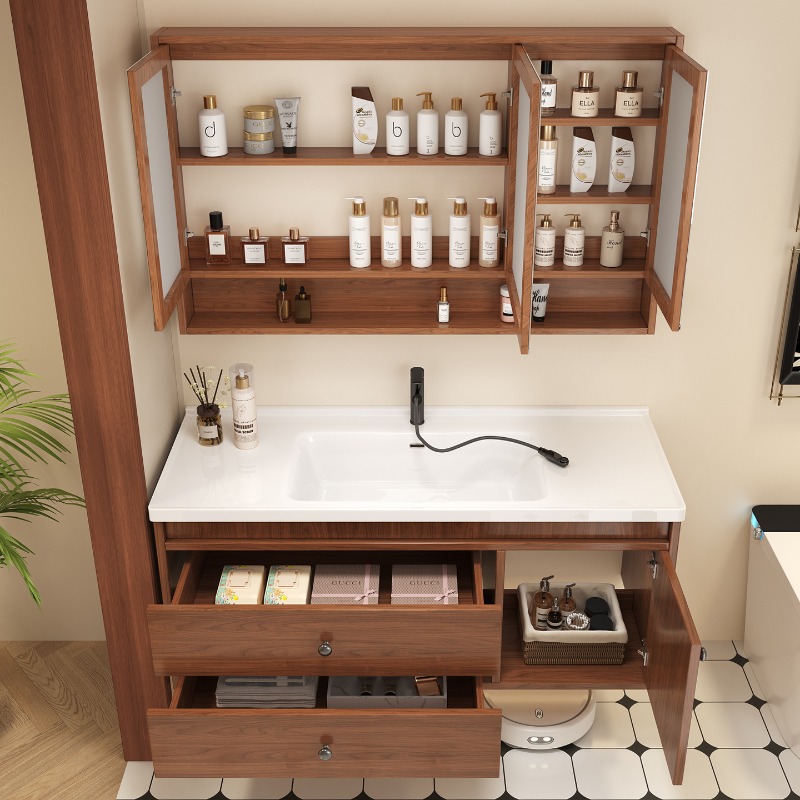 Bathroom Cabinet White Living  - Home Living Bathroom Vanity ulasan dan harga