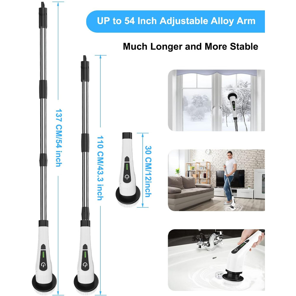 Cordless Spin Scrubber Electri - Home Bathroom Cleaning Machine ulasan dan harga
