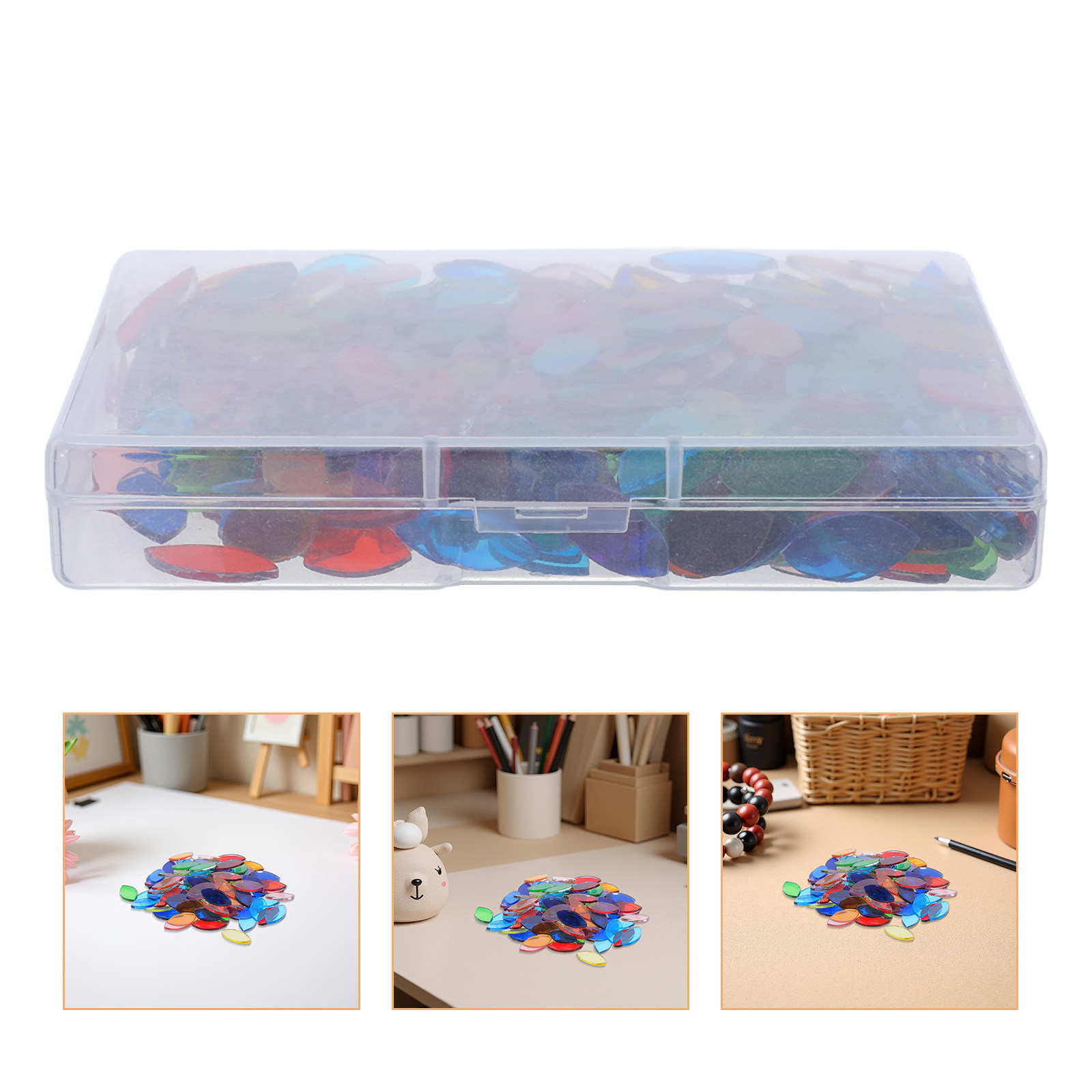 443Pcs Leaf Glass Mosaic Tiles - Home Bathroom Tiles ulasan dan harga