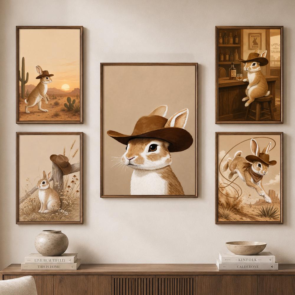 Western Cowboy Rabbit Desert S - Home Bathroom Scene ulasan dan harga