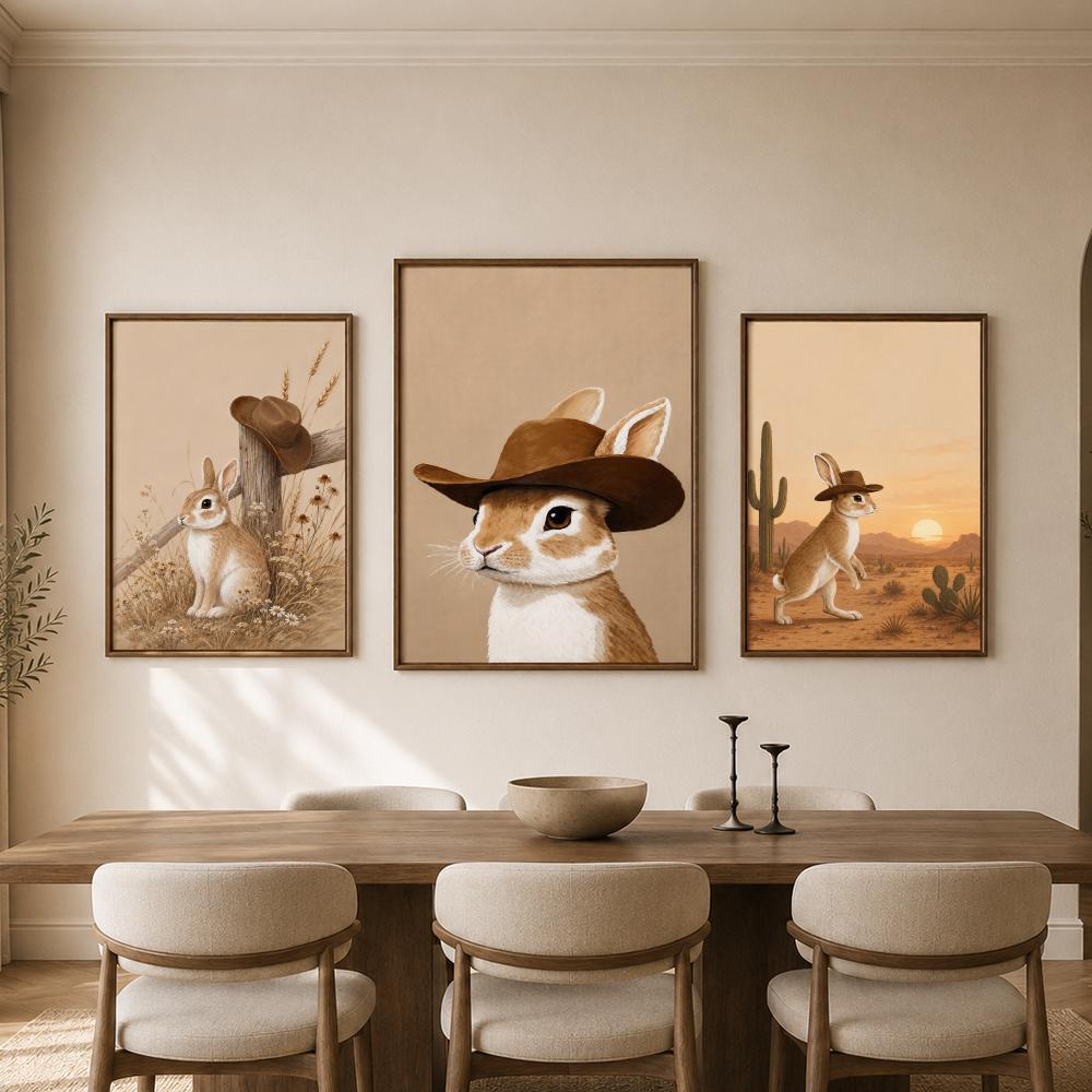Western Cowboy Rabbit Desert S - Home Bathroom Scene ulasan dan harga