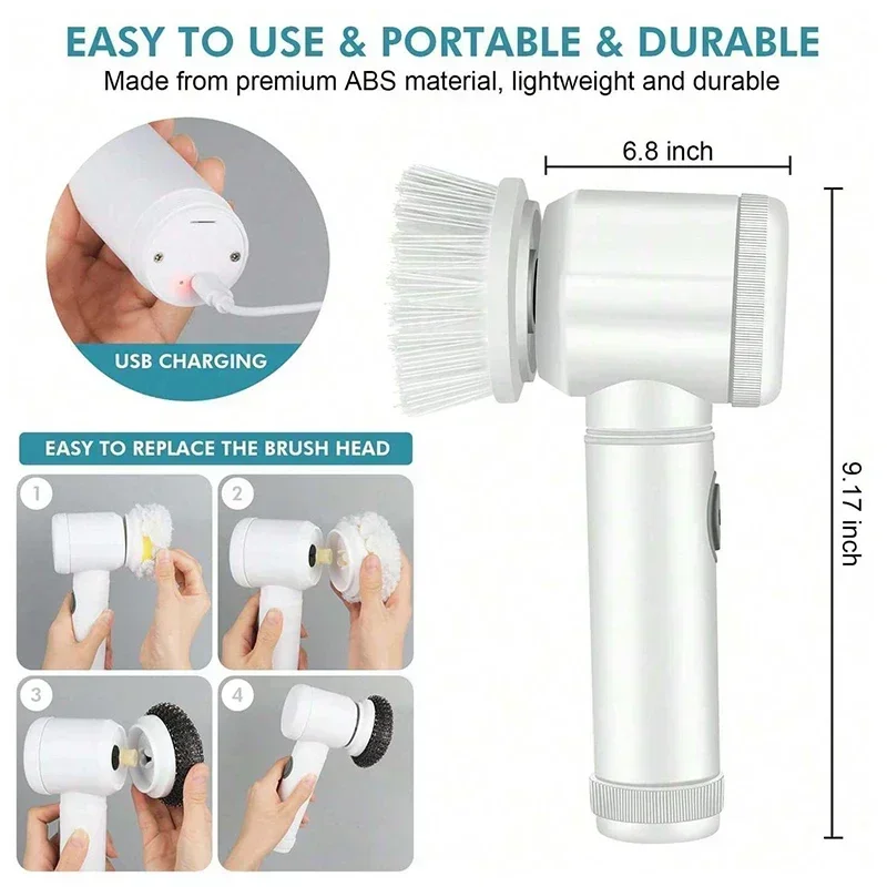 Cordless electric rotary scrub - Home Bathroom Cleaning Machine ulasan dan harga