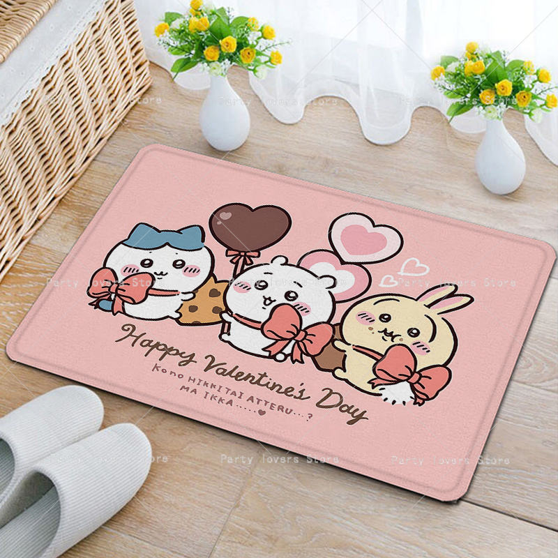 Anime Chiikawas Flannel Carpet - Home Goods Bathroom Decor ulasan dan harga