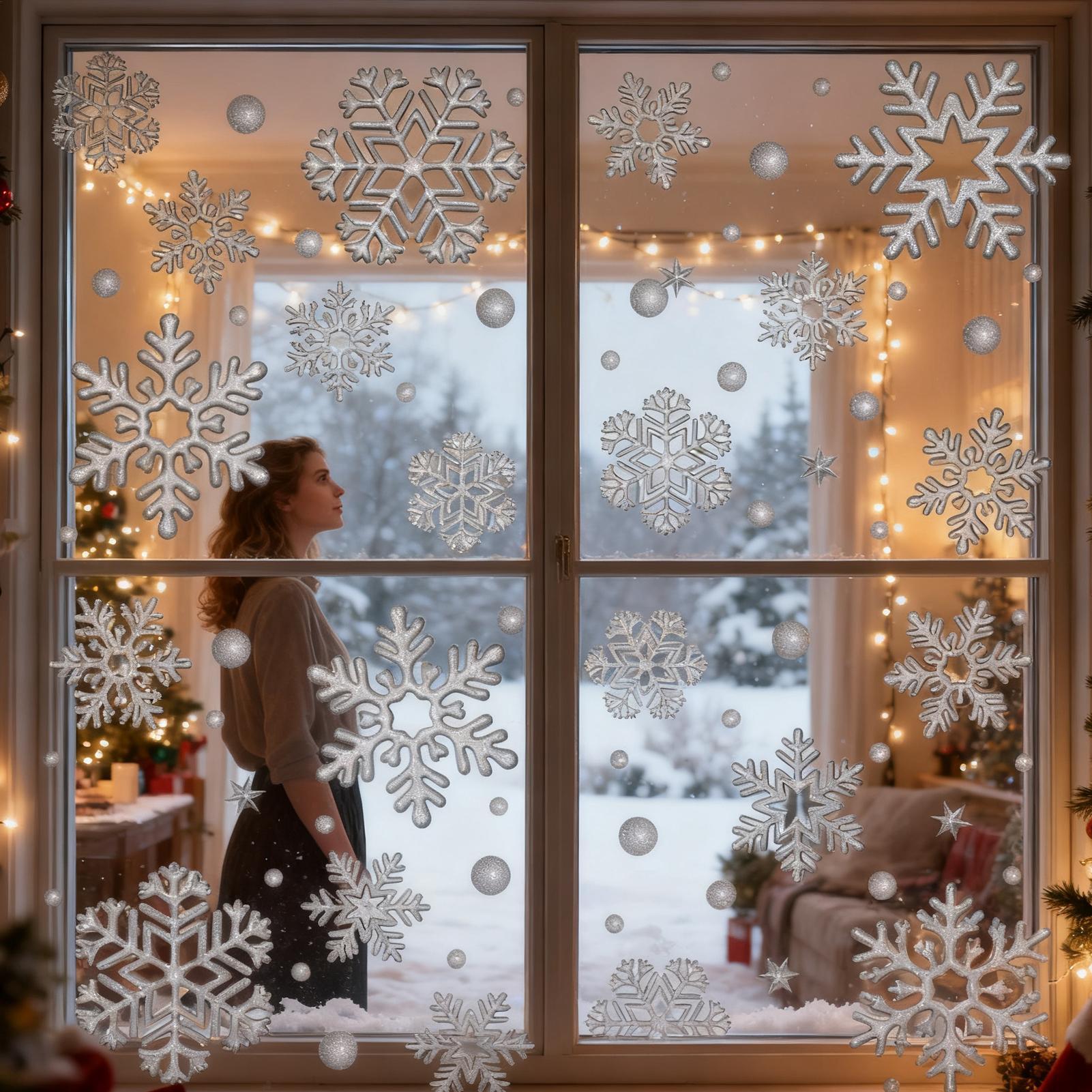 Holiday Window Clings Static R - Home Bathroom Tiles ulasan dan harga