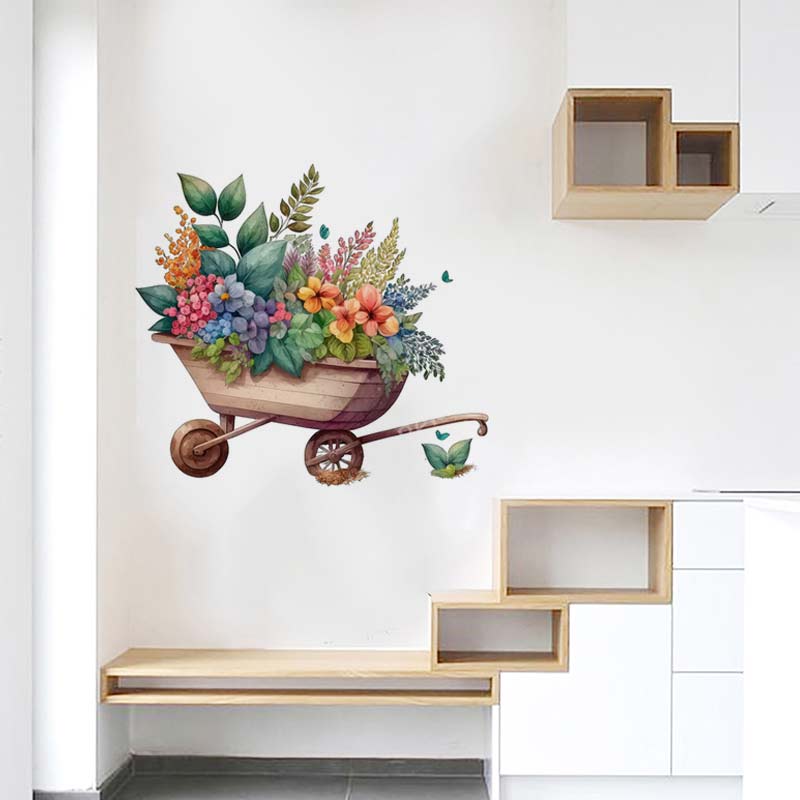 Rural Style Flower Watercolor  - Home Bathroom Tiles ulasan dan harga