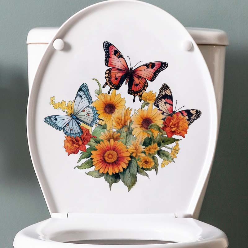 Rural Style Flower Watercolor  - Home Bathroom Tiles ulasan dan harga