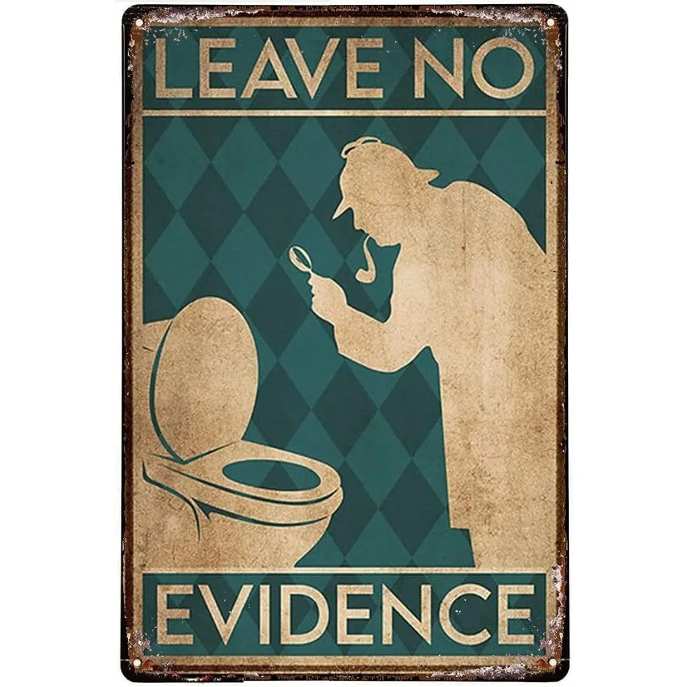 Vintage Funny Quote Metal Tin  - Home Bathroom Quotes ulasan dan harga