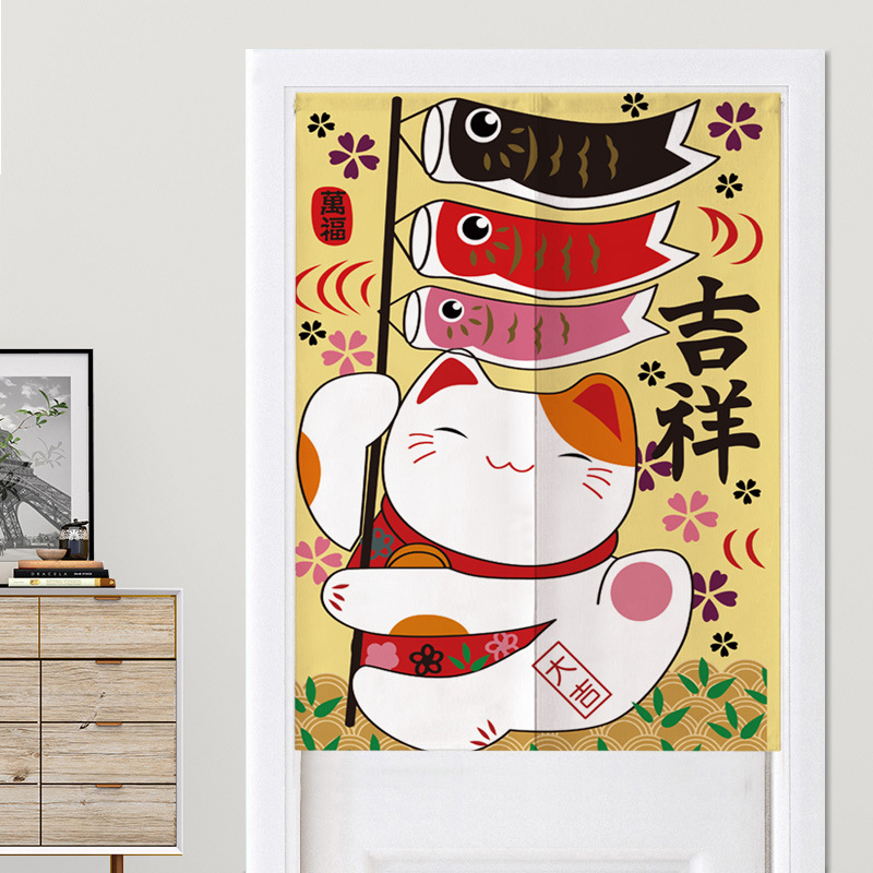 Japanese Style Maneki Neko Nor - Home Bathroom Partition ulasan dan harga