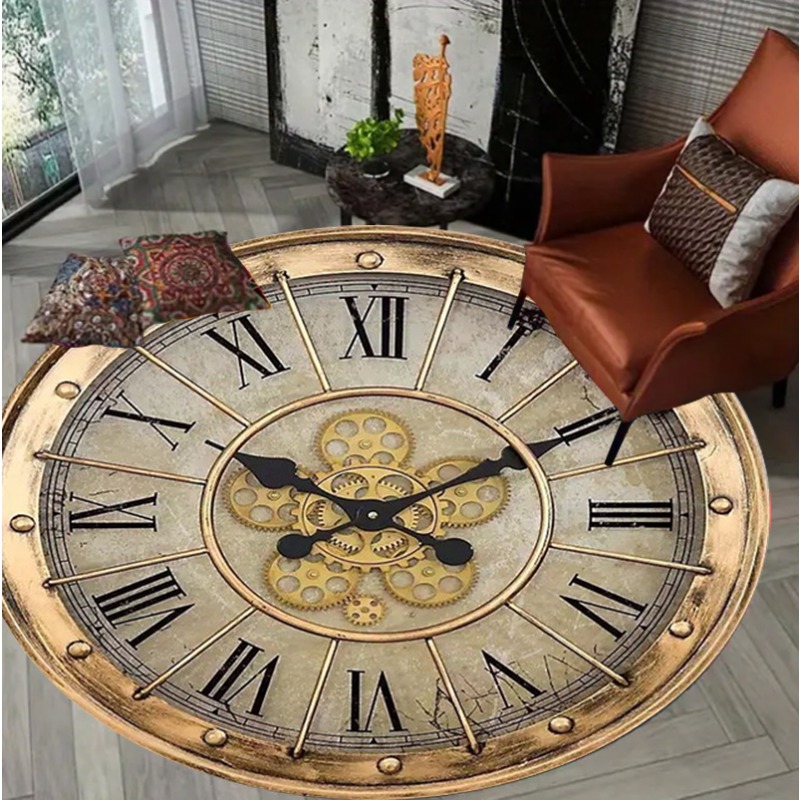 Vintage Clock Design Round Car - Home Toilet Bathroom Design ulasan dan harga
