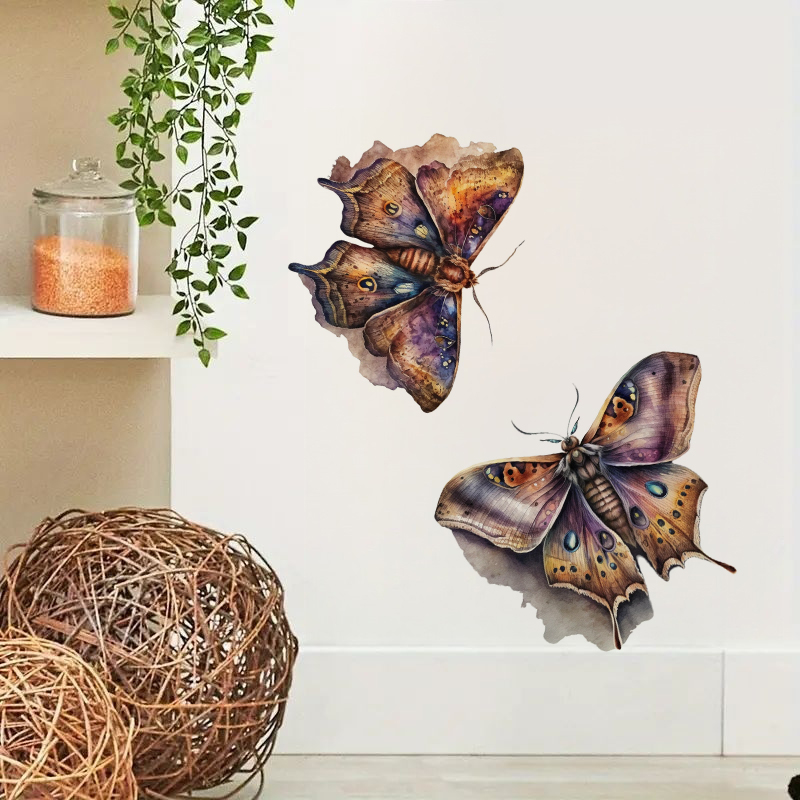 Beautiful Gothic Moth Sticker, - Home Bathroom Tiles ulasan dan harga
