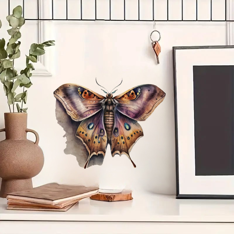 Beautiful Gothic Moth Sticker, - Home Bathroom Tiles ulasan dan harga