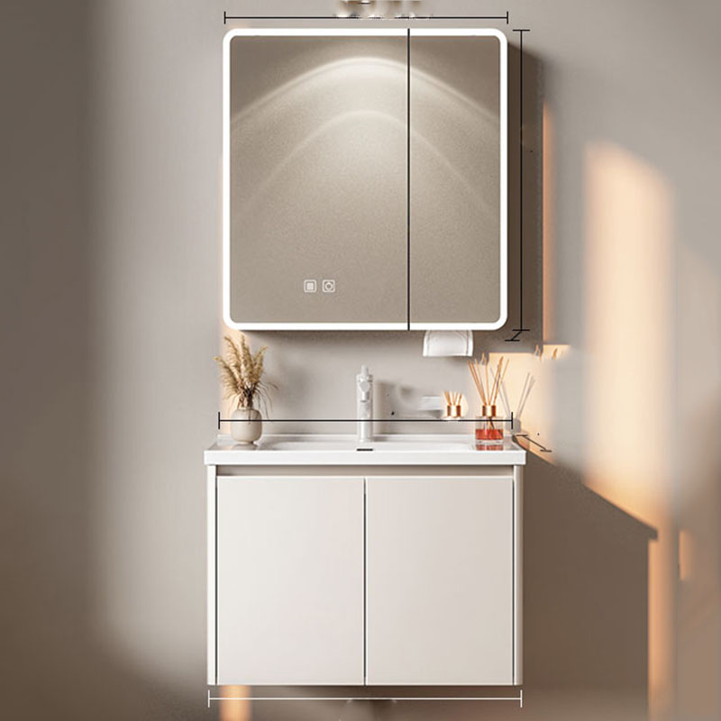 White Luxury Bathroom Cabinet  - Home Bathroom Partition ulasan dan harga