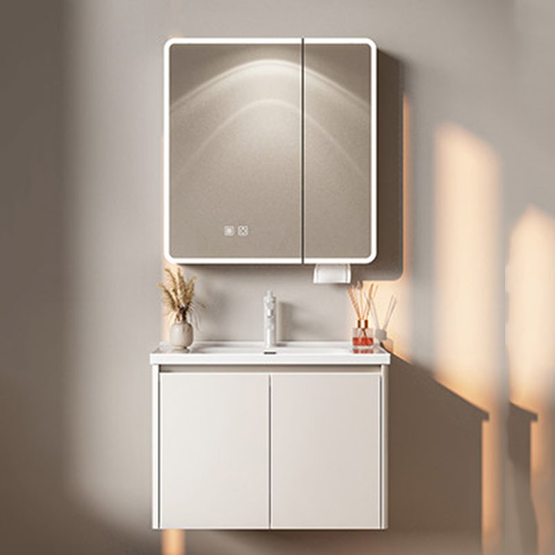White Luxury Bathroom Cabinet  - Home Bathroom Partition ulasan dan harga