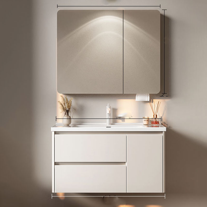 White Luxury Bathroom Cabinet  - Home Bathroom Partition ulasan dan harga